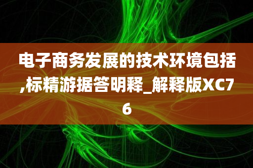 电子商务发展的技术环境包括,标精游据答明释_解释版XC76