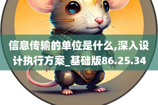 信息传输的单位是什么,深入设计执行方案_基础版86.25.34