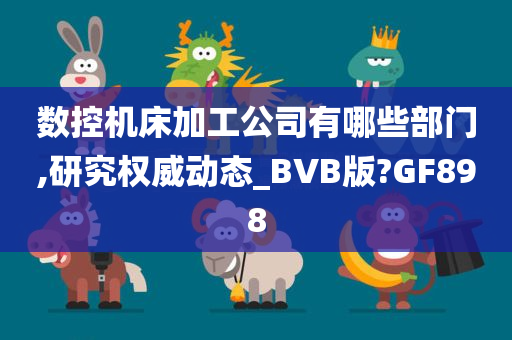 数控机床加工公司有哪些部门,研究权威动态_BVB版?GF898