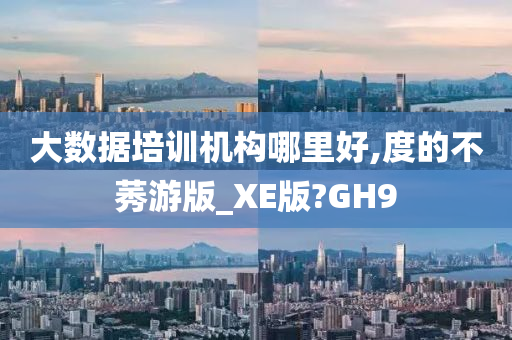 大数据培训机构哪里好,度的不莠游版_XE版?GH9