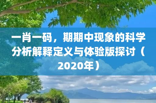 一肖一码，期期中现象的科学分析解释定义与体验版探讨（2020年）