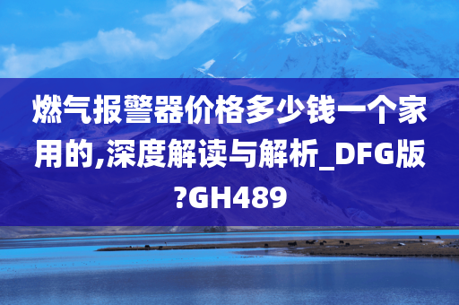 燃气报警器价格多少钱一个家用的,深度解读与解析_DFG版?GH489