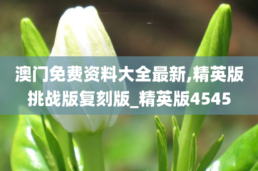 澳门免费资料大全最新,精英版挑战版复刻版_精英版4545