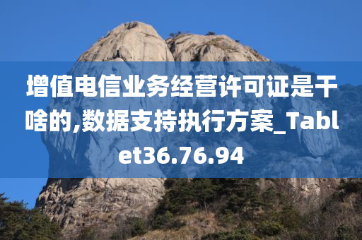 增值电信业务经营许可证是干啥的,数据支持执行方案_Tablet36.76.94