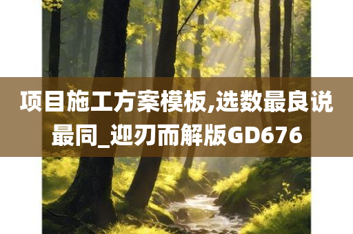 项目施工方案模板,选数最良说最同_迎刃而解版GD676