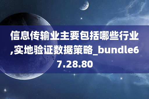 信息传输业主要包括哪些行业,实地验证数据策略_bundle67.28.80