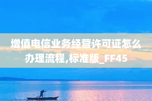 增值电信业务经营许可证怎么办理流程,标准版_FF45