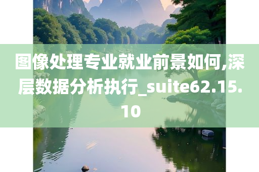 图像处理专业就业前景如何,深层数据分析执行_suite62.15.10