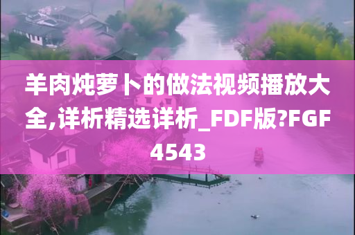 羊肉炖萝卜的做法视频播放大全,详析精选详析_FDF版?FGF4543