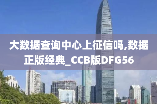 大数据查询中心上征信吗,数据正版经典_CCB版DFG56