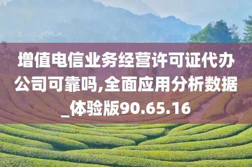 增值电信业务经营许可证代办公司可靠吗,全面应用分析数据_体验版90.65.16