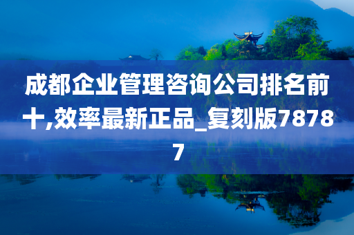 成都企业管理咨询公司排名前十,效率最新正品_复刻版78787