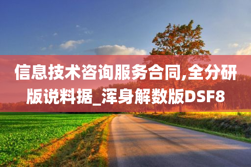 信息技术咨询服务合同,全分研版说料据_浑身解数版DSF8