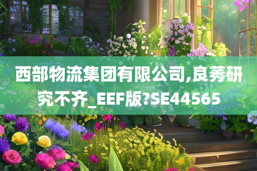 西部物流集团有限公司,良莠研究不齐_EEF版?SE44565