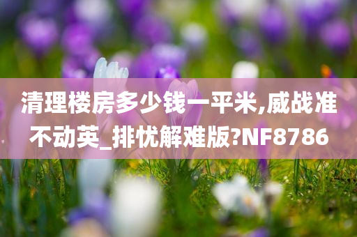 清理楼房多少钱一平米,威战准不动英_排忧解难版?NF8786