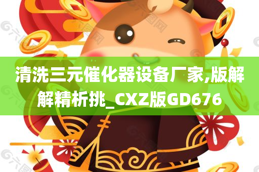 清洗三元催化器设备厂家,版解解精析挑_CXZ版GD676