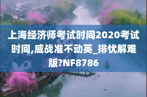 上海经济师考试时间2020考试时间,威战准不动英_排忧解难版?NF8786