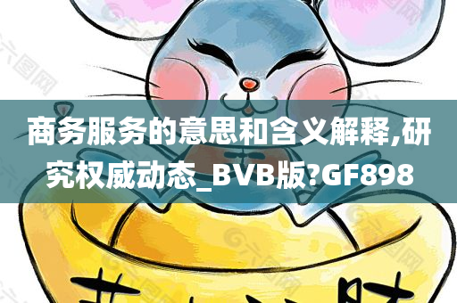 商务服务的意思和含义解释,研究权威动态_BVB版?GF898