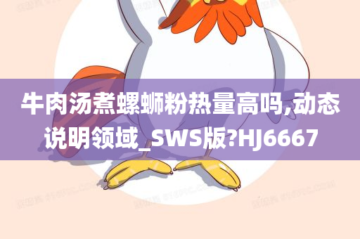 牛肉汤煮螺蛳粉热量高吗,动态说明领域_SWS版?HJ6667