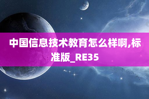 中国信息技术教育怎么样啊,标准版_RE35