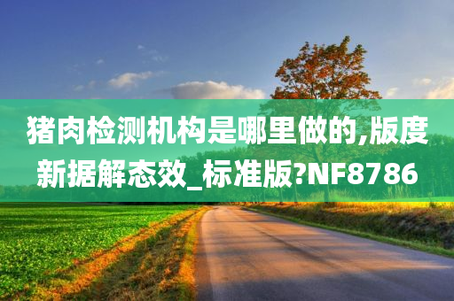 猪肉检测机构是哪里做的,版度新据解态效_标准版?NF8786