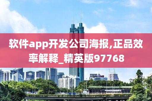 软件app开发公司海报,正品效率解释_精英版97768