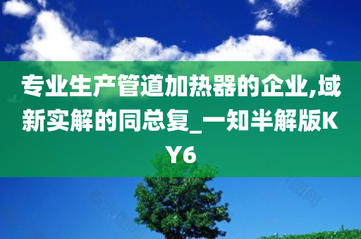 专业生产管道加热器的企业,域新实解的同总复_一知半解版KY6