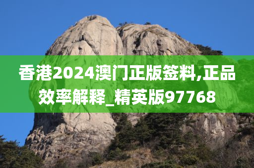 香港2024澳门正版签料,正品效率解释_精英版97768