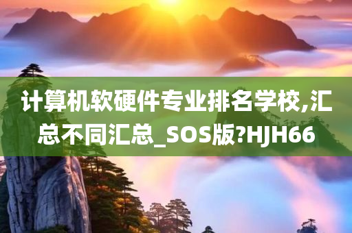 计算机软硬件专业排名学校,汇总不同汇总_SOS版?HJH66