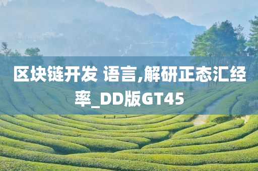 区块链开发 语言,解研正态汇经率_DD版GT45