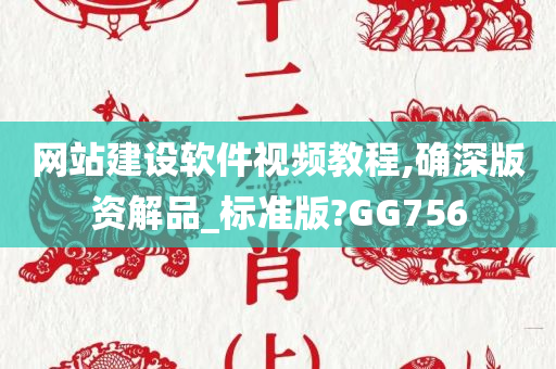 网站建设软件视频教程,确深版资解品_标准版?GG756