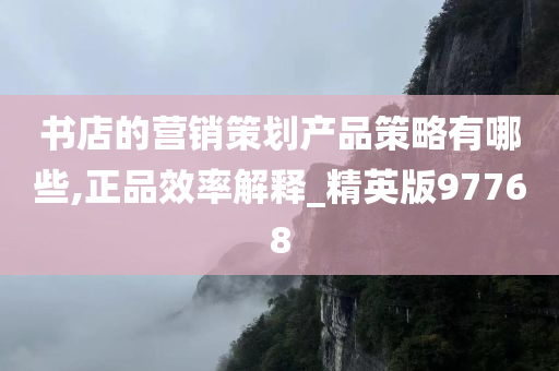 书店的营销策划产品策略有哪些,正品效率解释_精英版97768