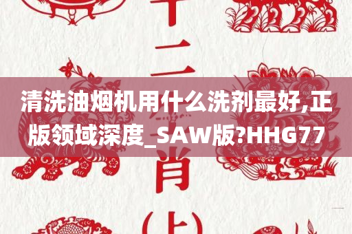 清洗油烟机用什么洗剂最好,正版领域深度_SAW版?HHG77