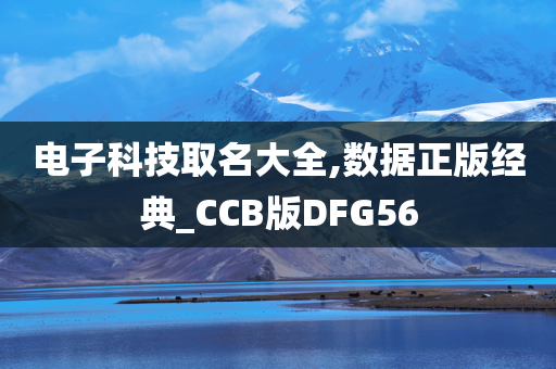 电子科技取名大全,数据正版经典_CCB版DFG56