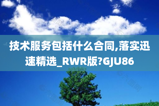 技术服务包括什么合同,落实迅速精选_RWR版?GJU86