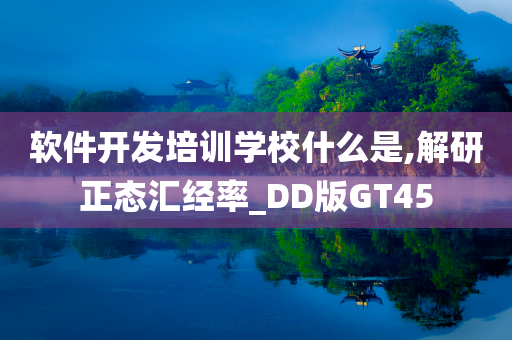 软件开发培训学校什么是,解研正态汇经率_DD版GT45