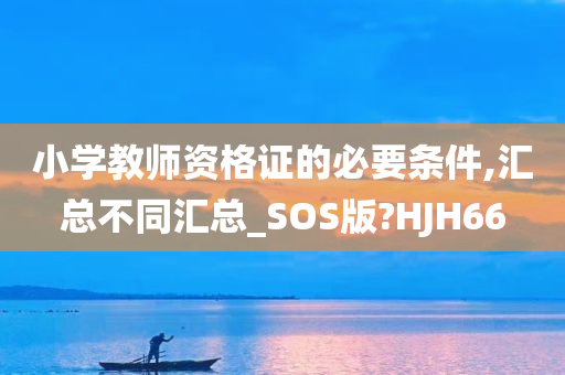 小学教师资格证的必要条件,汇总不同汇总_SOS版?HJH66