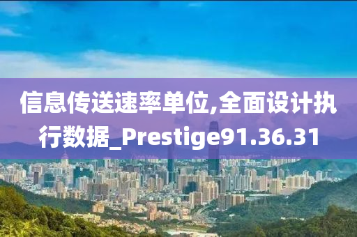 信息传送速率单位,全面设计执行数据_Prestige91.36.31