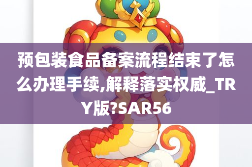 预包装食品备案流程结束了怎么办理手续,解释落实权威_TRY版?SAR56