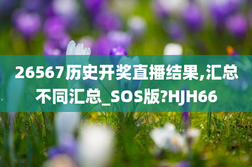 26567历史开奖直播结果,汇总不同汇总_SOS版?HJH66