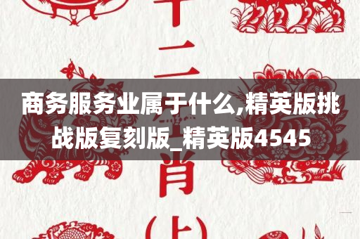 商务服务业属于什么,精英版挑战版复刻版_精英版4545