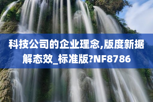 科技公司的企业理念,版度新据解态效_标准版?NF8786