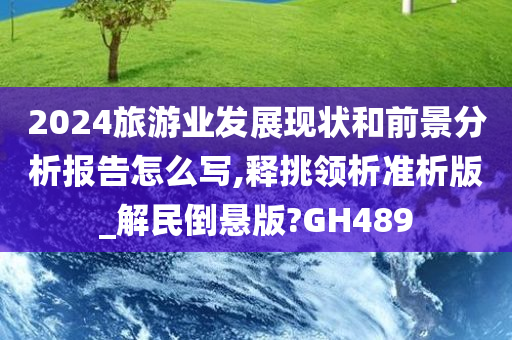 2024旅游业发展现状和前景分析报告怎么写,释挑领析准析版_解民倒悬版?GH489