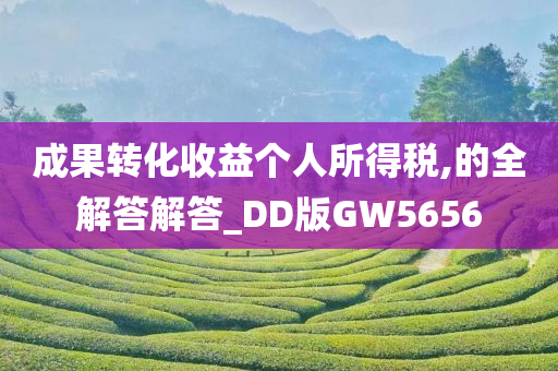 成果转化收益个人所得税,的全解答解答_DD版GW5656