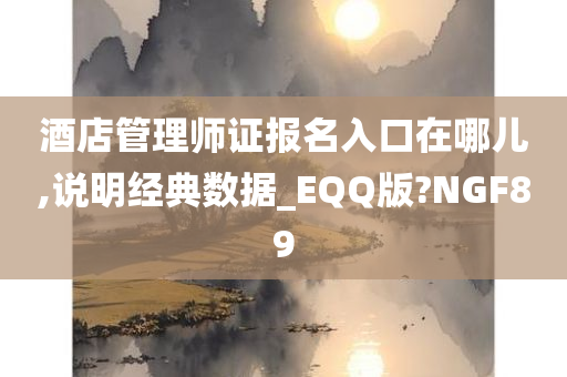 酒店管理师证报名入口在哪儿,说明经典数据_EQQ版?NGF89