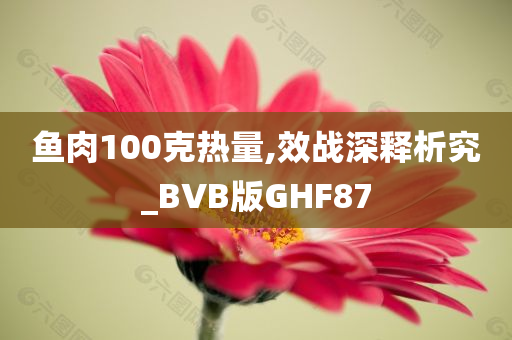 鱼肉100克热量,效战深释析究_BVB版GHF87