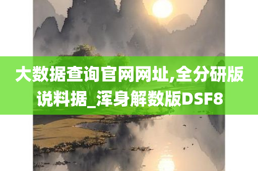 大数据查询官网网址,全分研版说料据_浑身解数版DSF8