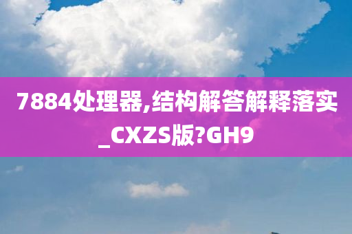 7884处理器,结构解答解释落实_CXZS版?GH9