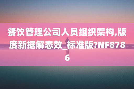 餐饮管理公司人员组织架构,版度新据解态效_标准版?NF8786