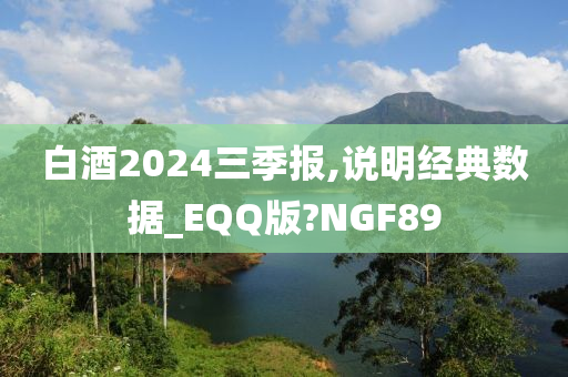 白酒2024三季报,说明经典数据_EQQ版?NGF89